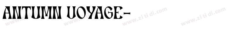 ANTUMN VOYAGE字体转换